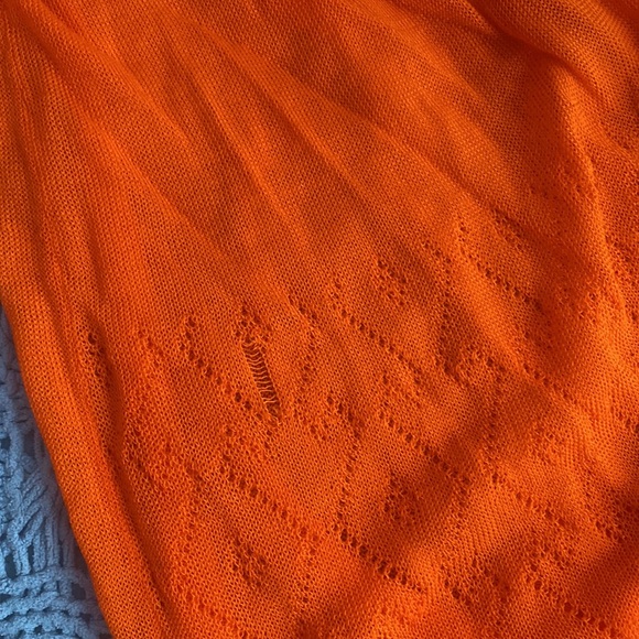 LOFT • Orange Lightweight Cardigan 🧡 - Picture 6 of 6